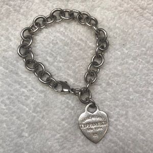 Tiffany’s heart charm bracelet